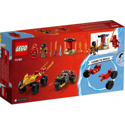 Klocki LEGO 71789 Bitwa samochodowo-motocyklowa między Kaiem a Rasem NINJAGO